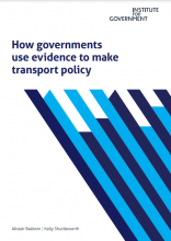 How governments use evidence to make transport policy